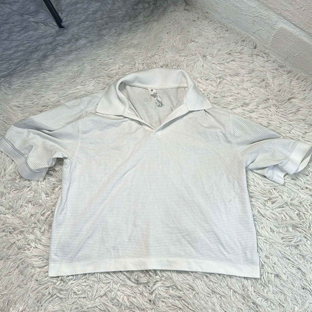 Lululemon Swiftly Tech Relaxed-Fit Polo Shirt White / White